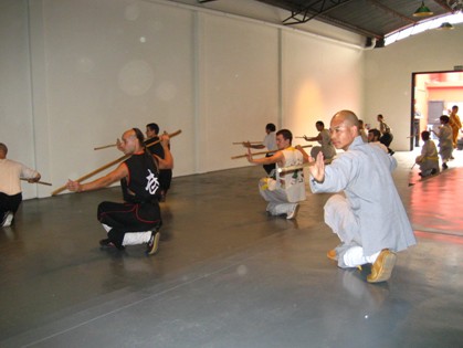 释德阳师父教授少林烧火棍